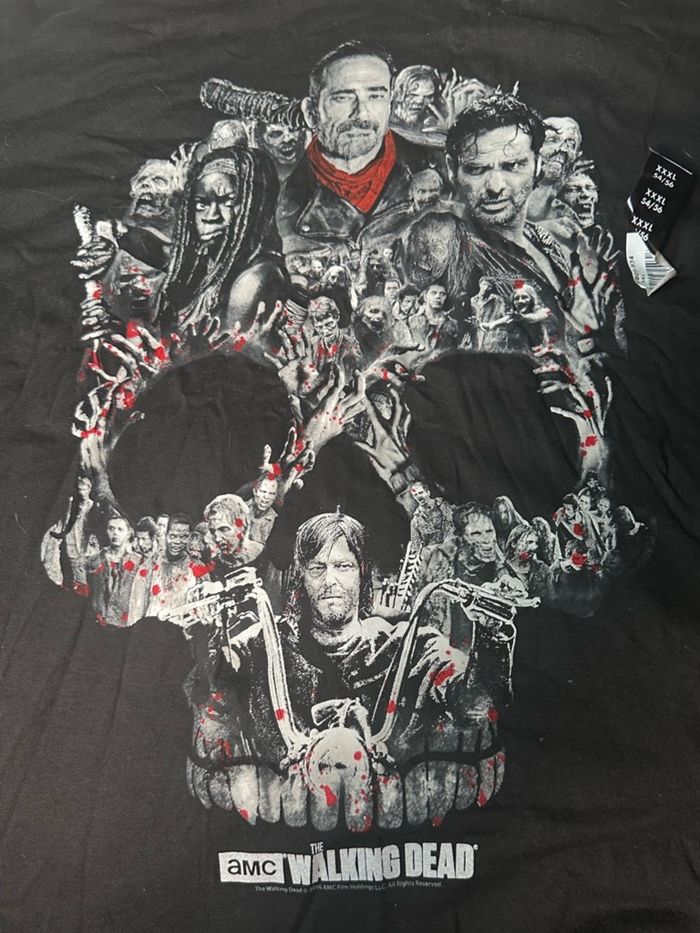 The Walking Dead T-Shirt AMC TWD negan Rick Daryl Michonne XXXL 3XL 100% cotton